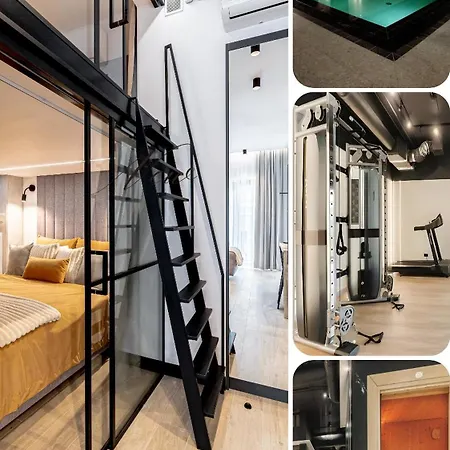 Apartment Balticsky Loft Premium, K O L O B R Z E G Basen,jacuzzi,sauna,silownia